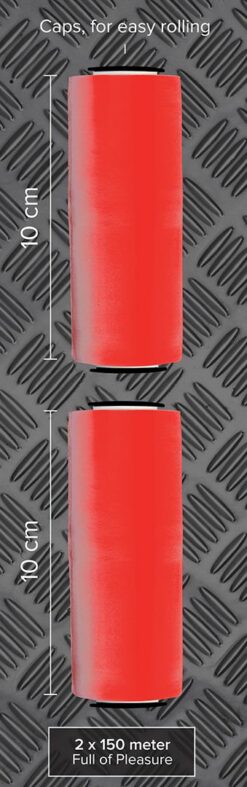 Bondage Pleasure Tape 150 meter - Rood