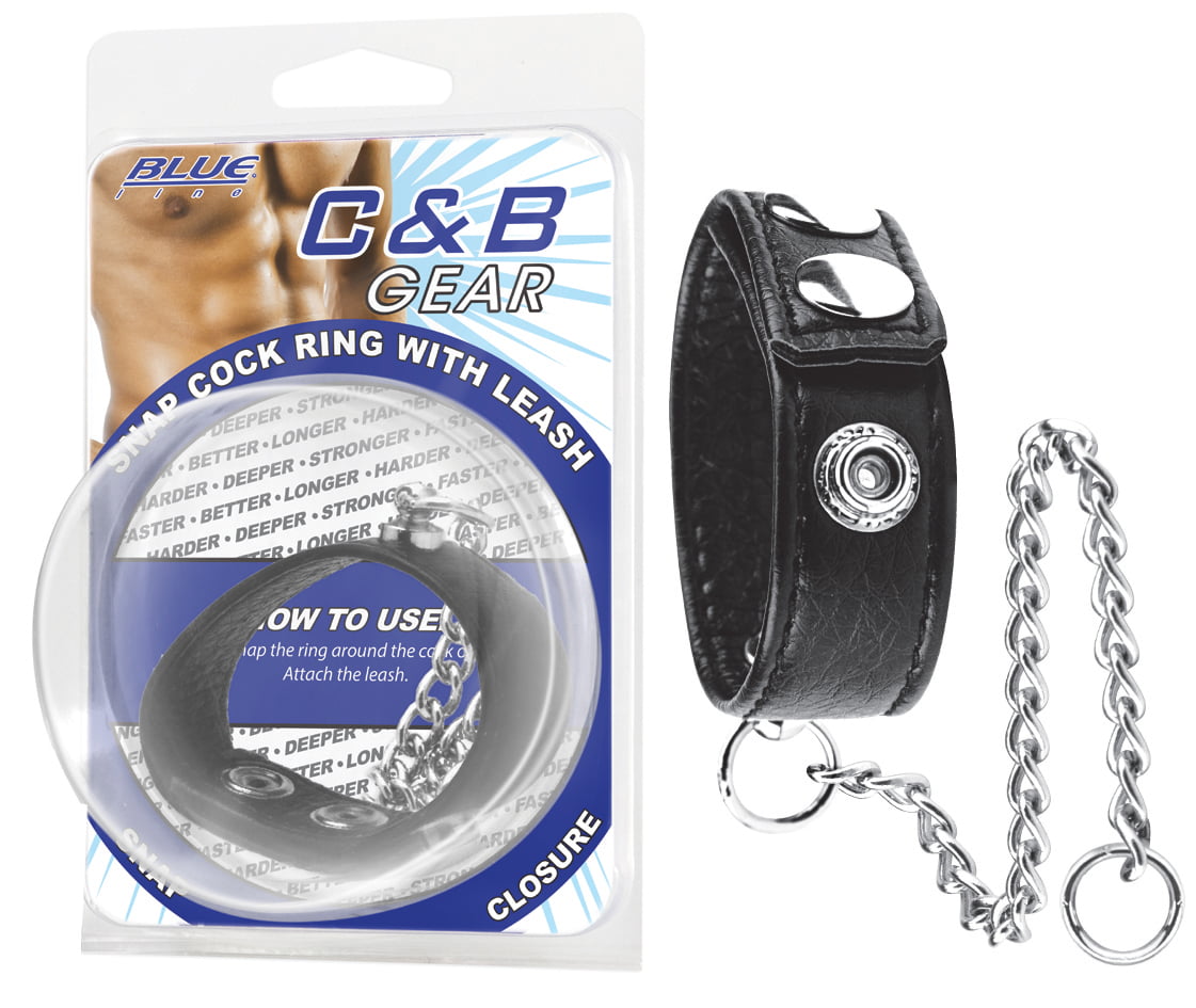 Cockring met metalen ketting voor gewichten