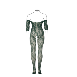Kant Lange Mouwen Bodystocking - Koninginmaat