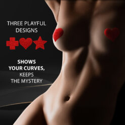 Tepelbedekking Set - Kruis Ster Hart - Rood