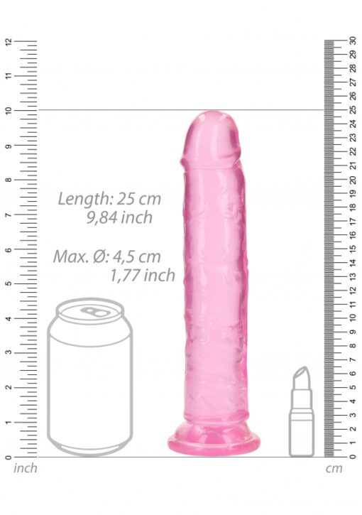 Dildo recht model met zuignap 23 cm