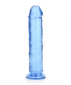 Dildo recht model met zuignap - Blauw