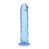 Dildo recht model met zuignap - Blauw