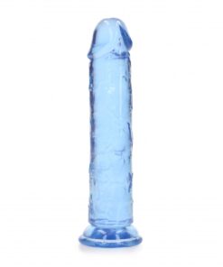 Dildo recht model met zuignap - Blauw