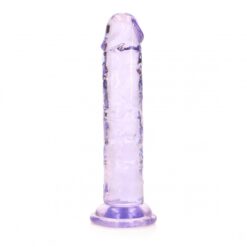 Dildo recht model met zuignap - Paars