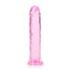 Dildo recht model met zuignap - Roze