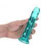 Dildo recht model met zuignap - Turquoise