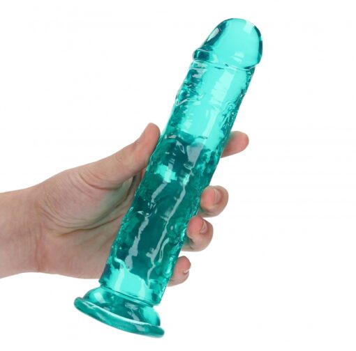 Dildo recht model met zuignap - Turquoise