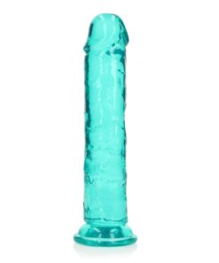 Dildo recht model met zuignap - Turquoise