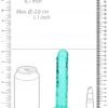 Dildo recht model met zuignap - Turquoise