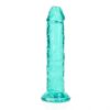 Dildo recht model met zuignap - Turquoise