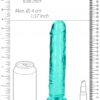 Dildo recht model met zuignap - Turquoise