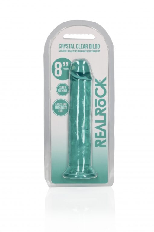 Dildo recht model met zuignap - Turquoise