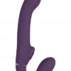 Dual Vibrating & Air Wave Tickler strapless strapon