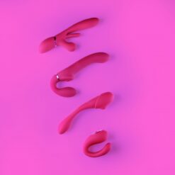 Dual Vibrating & Air Wave Tickler strapless strapon