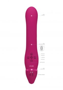 Dual Vibrating & Air Wave Tickler strapless strapon
