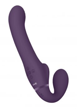 Dual Vibrating & Air Wave Tickler strapless strapon