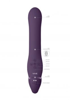 Dual Vibrating & Air Wave Tickler strapless strapon