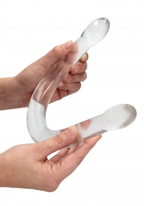 Dubbele Dildo niet realistisch Transparant