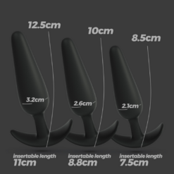 Tic Tac Toe - Anale Plug Trainingsset - Zwart