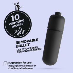 O-Pet Devil - Vibrerende Bullet - Zwart