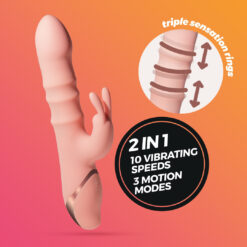 Ringlord - Ring Rabbit Vibrator - Roze