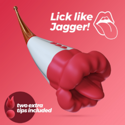 Jagger - Lickende Dubbele Stimulator - Rood