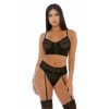 Forplay - Get The Hook Lingerie Set - Zwart