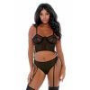 Forplay - Ring Me Up Bustier Set - Zwart