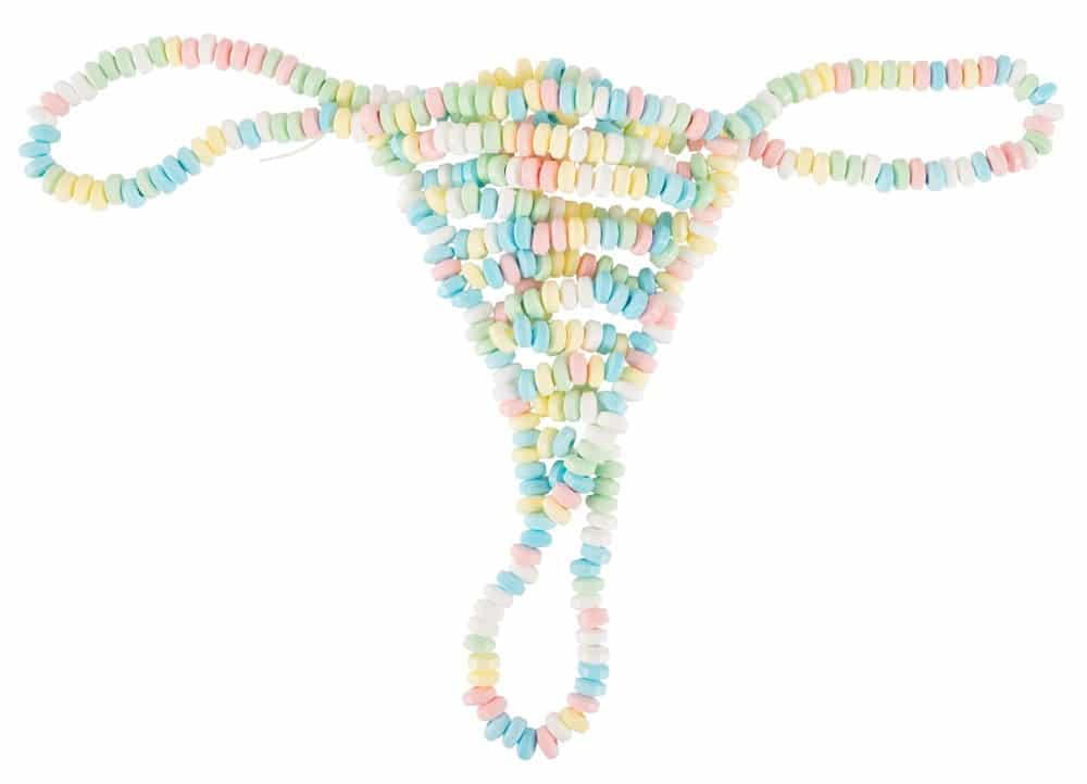 Gekleurde Snoep Candy G-String - Dames