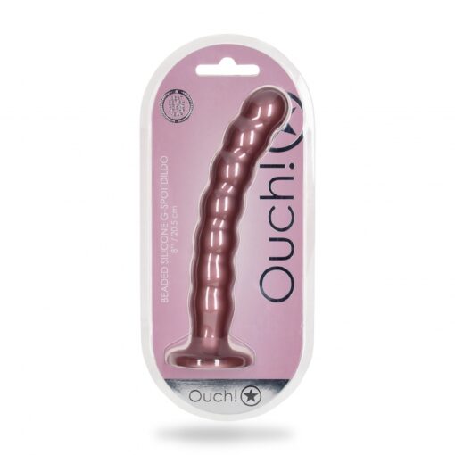 Geribbelde G-spot dildo met zuignap