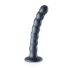 Geribbelde G-spot dildo met zuignap 16.5 cm