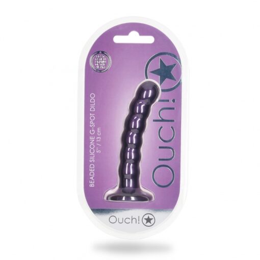 Geribbelde G-spot dildo met zuignap