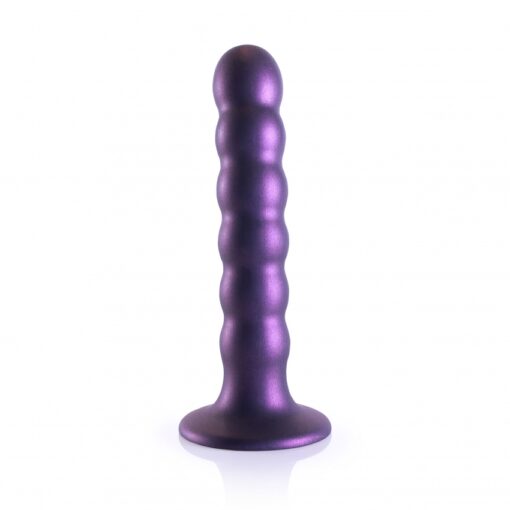 Geribbelde G-spot dildo met zuignap