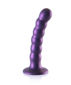 Geribbelde G-spot dildo met zuignap