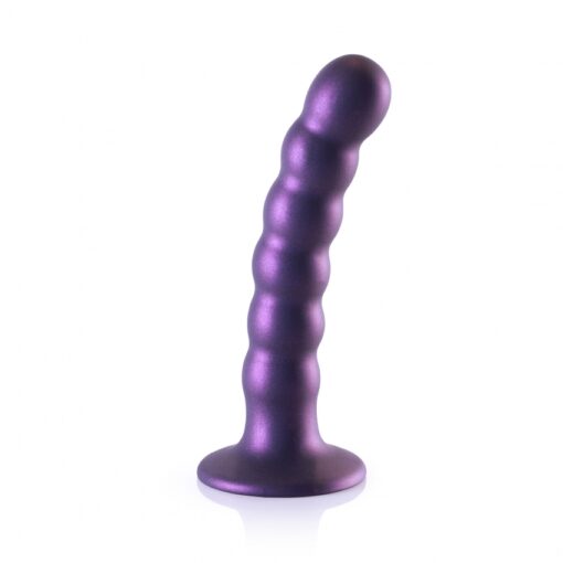 Geribbelde G-spot dildo met zuignap