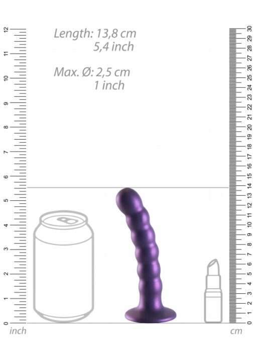 Geribbelde G-spot dildo met zuignap