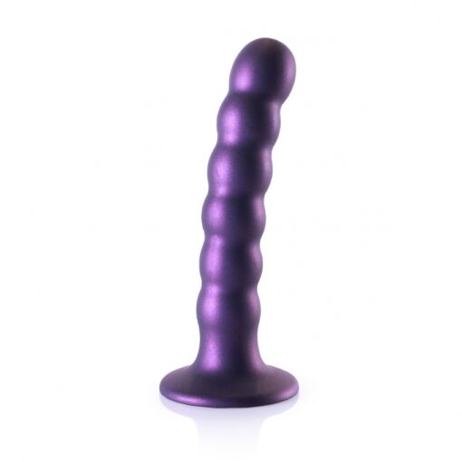 Geribbelde G-spot dildo met zuignap