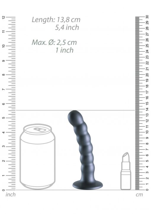 Geribbelde G-spot dildo met zuignap