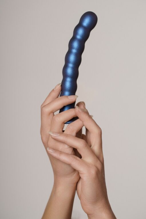 Geribbelde G-spot dildo met zuignap