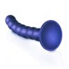 Geribbelde G-spot dildo met zuignap