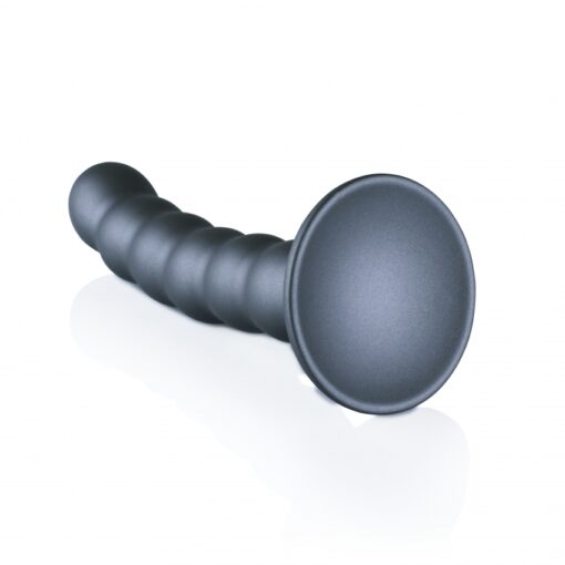 Geribbelde G-spot dildo met zuignap