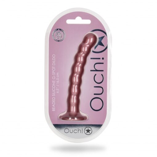 Geribbelde G-spot dildo met zuignap