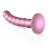 Geribbelde G-spot dildo met zuignap