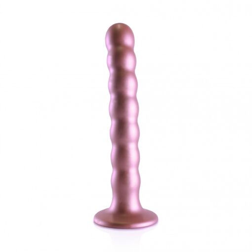 Geribbelde G-spot dildo met zuignap