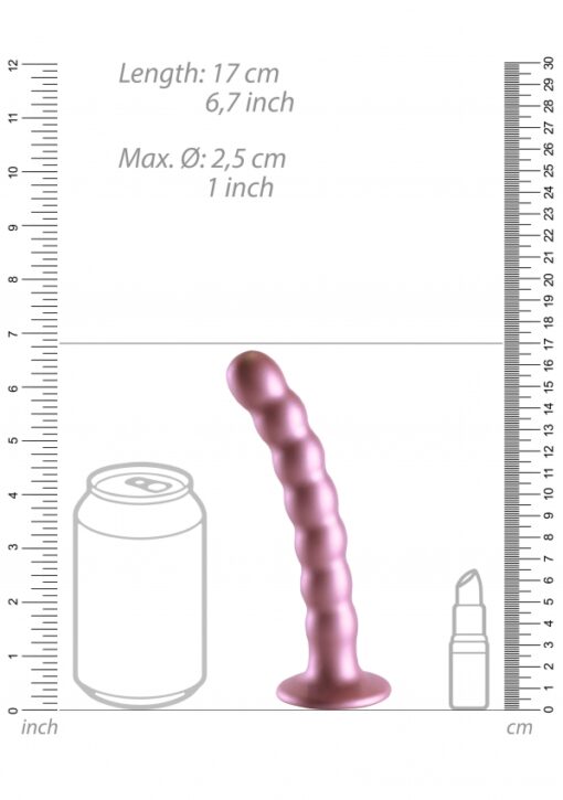 Geribbelde G-spot dildo met zuignap