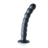 Geribbelde G-spot dildo met zuignap