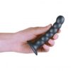 Geribbelde G-spot dildo met zuignap