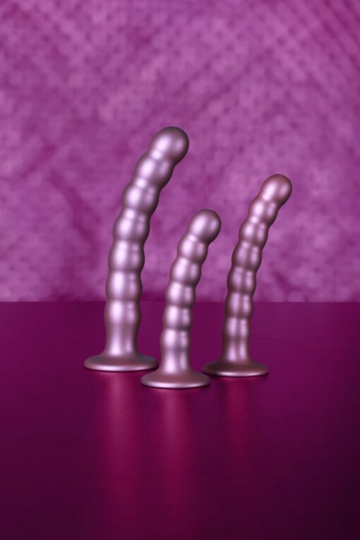 Geribbelde G-spot dildo met zuignap