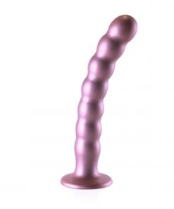 Geribbelde G-spot dildo met zuignap